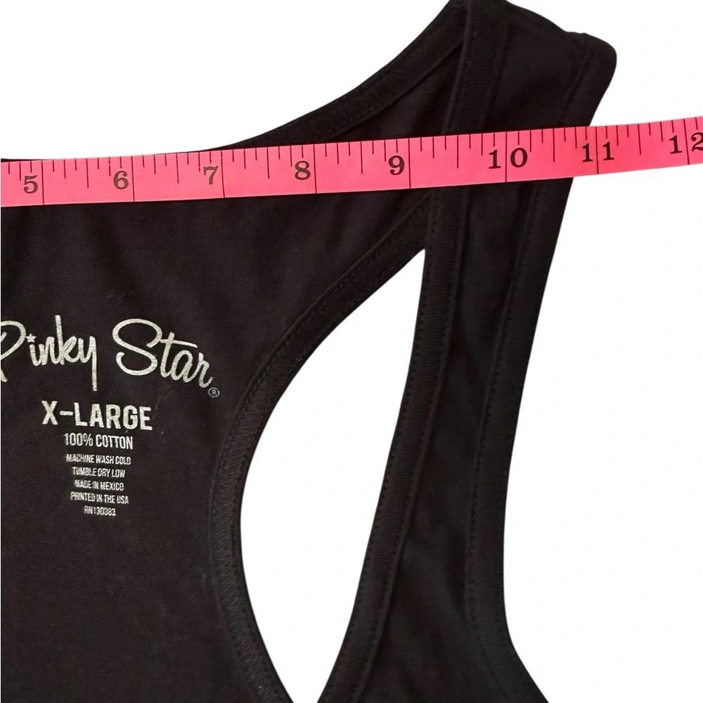 NWT CHARM SCHOOL REJECTS LONG BODY RACERBACK TANK RED AND BLACK SIZES S, L & XL - Picture 6 of 9